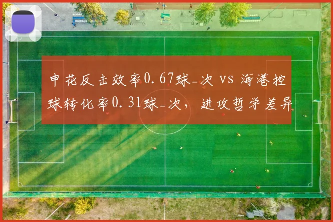 申花反击效率0.67球_次 vs 海港控球转化率0.31球_次,进攻哲学差异明显